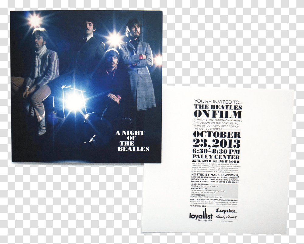 A Night Of The Beatles Download Penny Lane Single Cover, Person, Human, Poster, Advertisement Transparent Png
