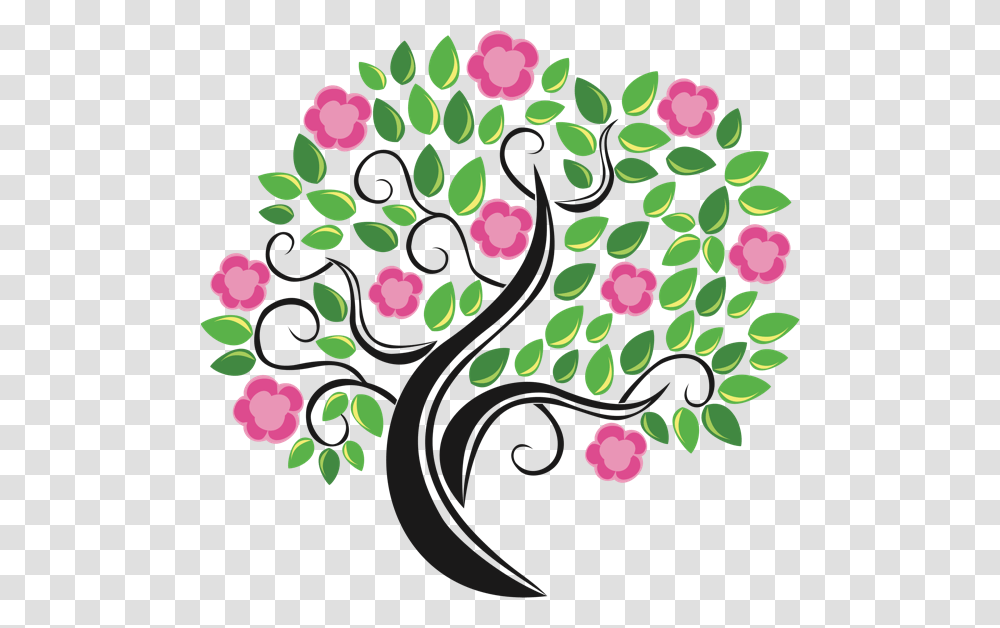 A Night Under The Cherry Blossoms 2018 Spring Fundraiser Tree With Flower Vector, Floral Design, Pattern Transparent Png