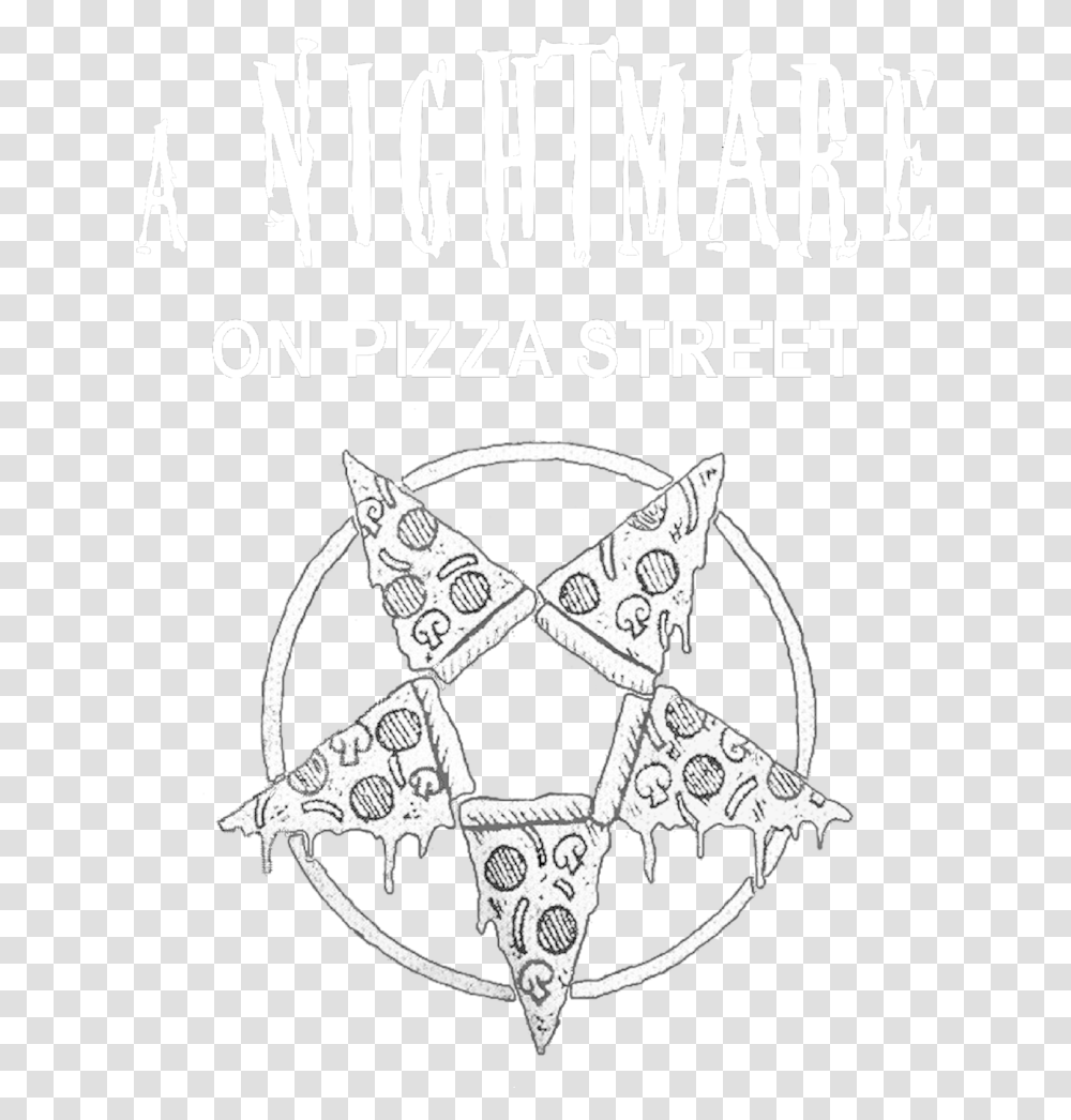 A Nightmare On Pizza Street Satanic Pizza, Poster, Advertisement, Star Symbol Transparent Png