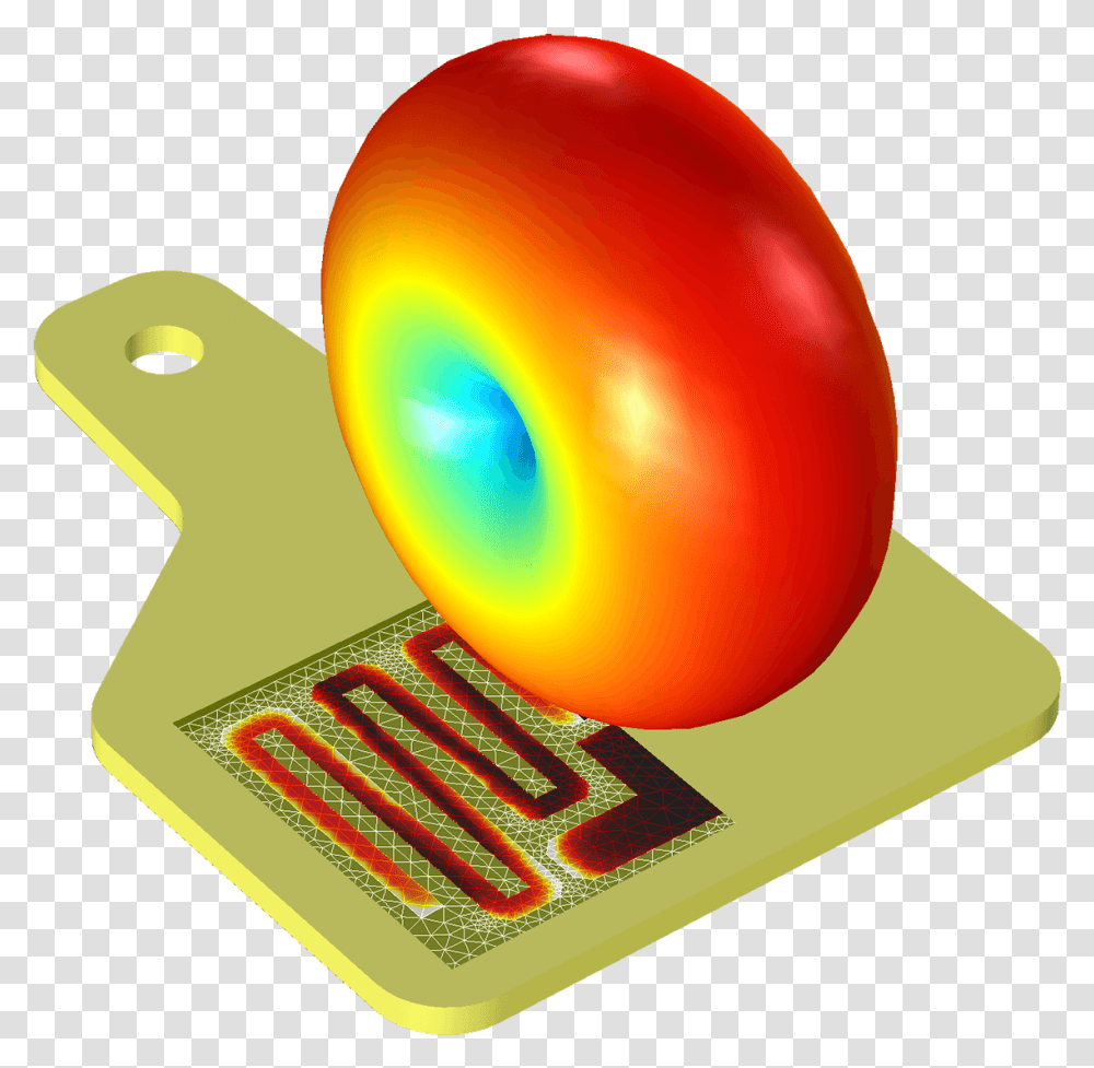 A Norma Do Campo Eltrico De Uma Antena De Rtulo Rfid Trace Antenna Radiation Pattern, Sphere, Ball, Balloon Transparent Png