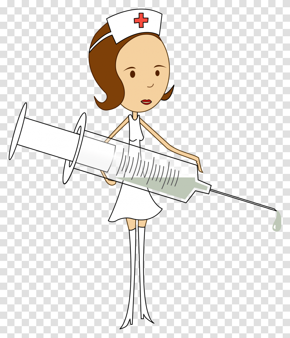 A Nurse Clip Arts Infirmire Clipart, Injection, Plot Transparent Png