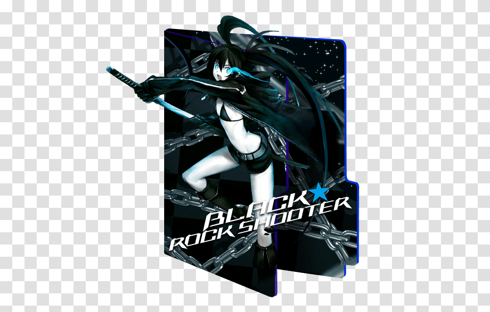 A Pack Of 64 New Folder Icons Dl In The Comments Anime Black Rock Shooter Folder Icon, Graphics, Art, Motorcycle, Samurai Transparent Png