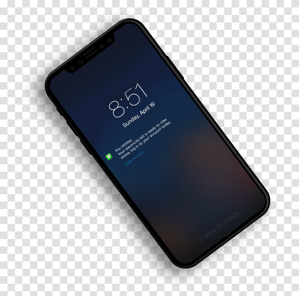 A Phone Displaying An Sms Message On The Lock Screen Mormoni Libro, Mobile Phone, Electronics, Cell Phone, Iphone Transparent Png