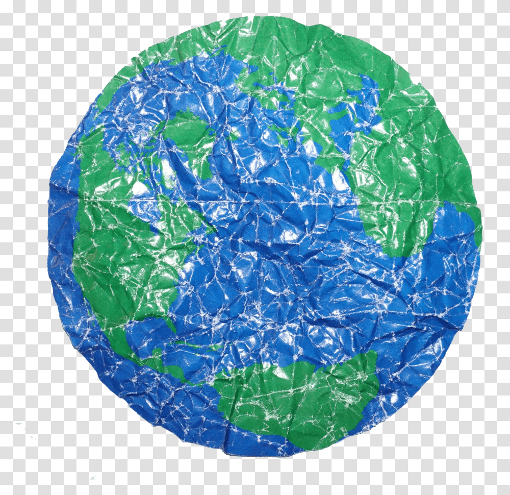 A Photo Of The Earth Wrinkled From Being Crumpled Circle Transparent Png