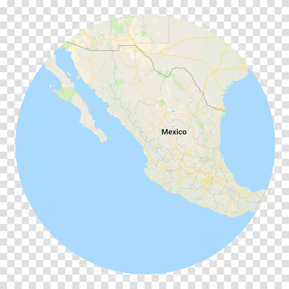 A Picture Of A Globe Focused On Mexico Atlas, Plot, Map, Diagram, Outer Space Transparent Png