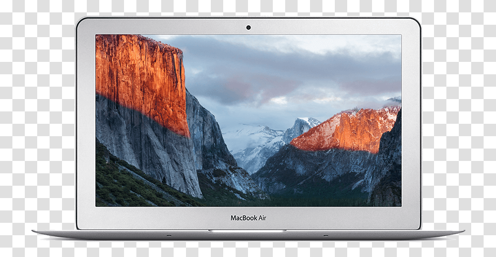 A Picture Of An Apple Macbook Air From Mac Os X El Capitan, Monitor, Screen, Electronics, Display Transparent Png