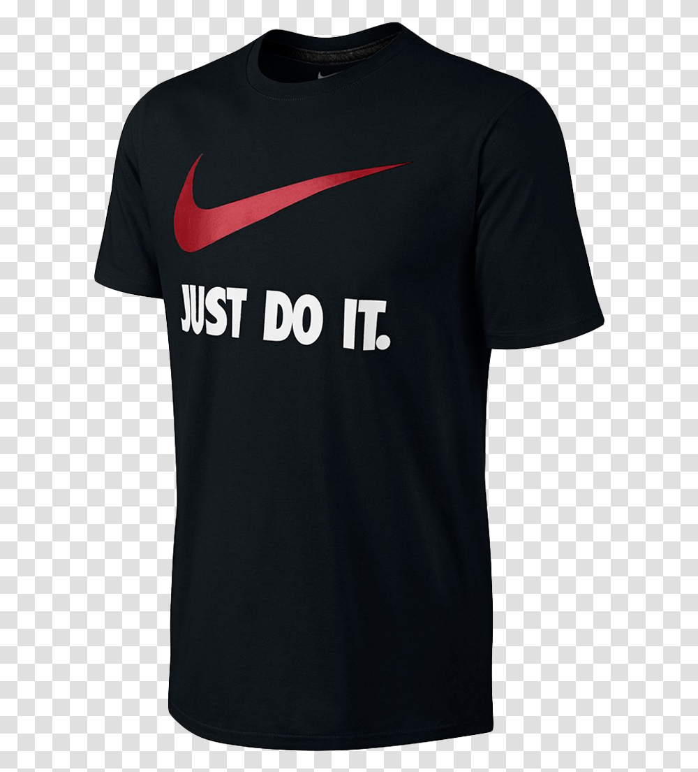 A Picture Of Just Do It Swoosh T Shirt Blackvarsity Nike, Apparel, Jersey, T-Shirt Transparent Png