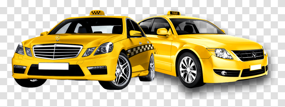 A Picture Of Two Of Our Yellow Taxi Cabs Taksi, Car, Vehicle, Transportation, Automobile Transparent Png