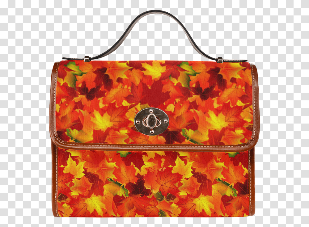 A Pile Of Leaves Waterproof Canvas Bagall Over Print Handbag, Purse, Accessories, Accessory, Wristwatch Transparent Png