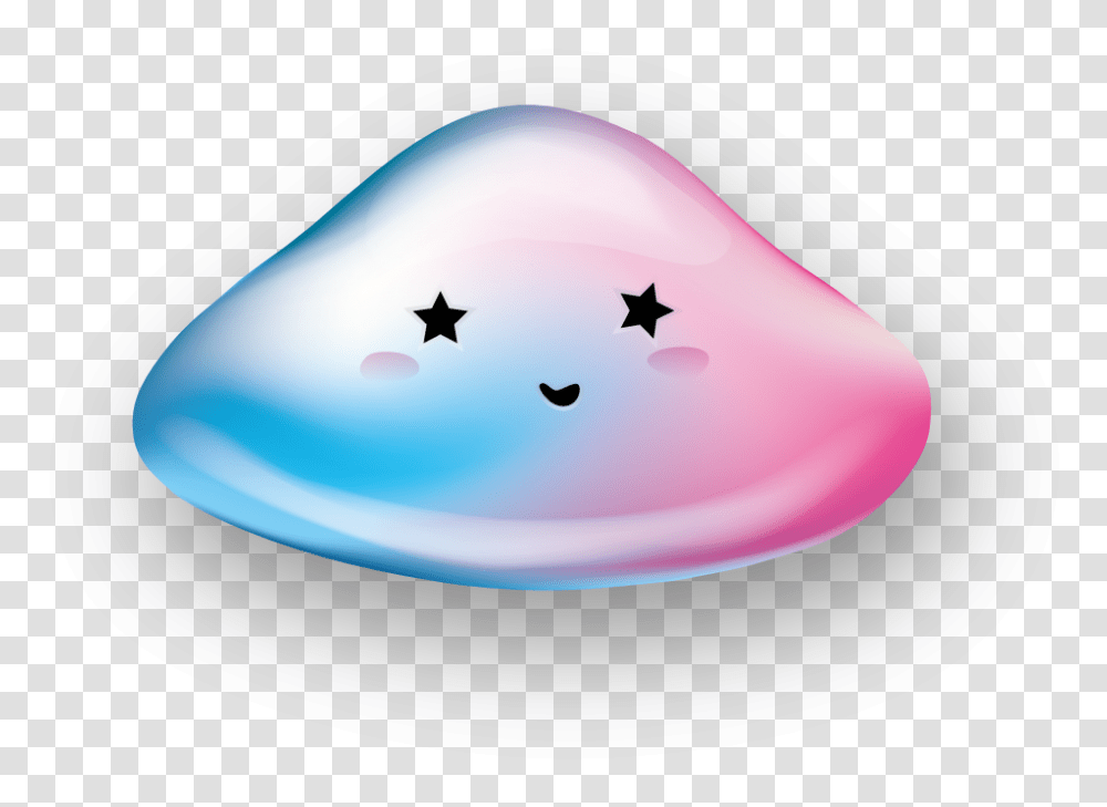 A Pink And Light Blue Blob With Stars Clip Art, Egg, Food, Sea Life, Animal Transparent Png