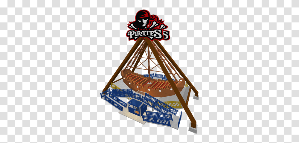 A Pirate Ship Ride Horsens Pirates, Furniture, Triangle, Text, Wood Transparent Png