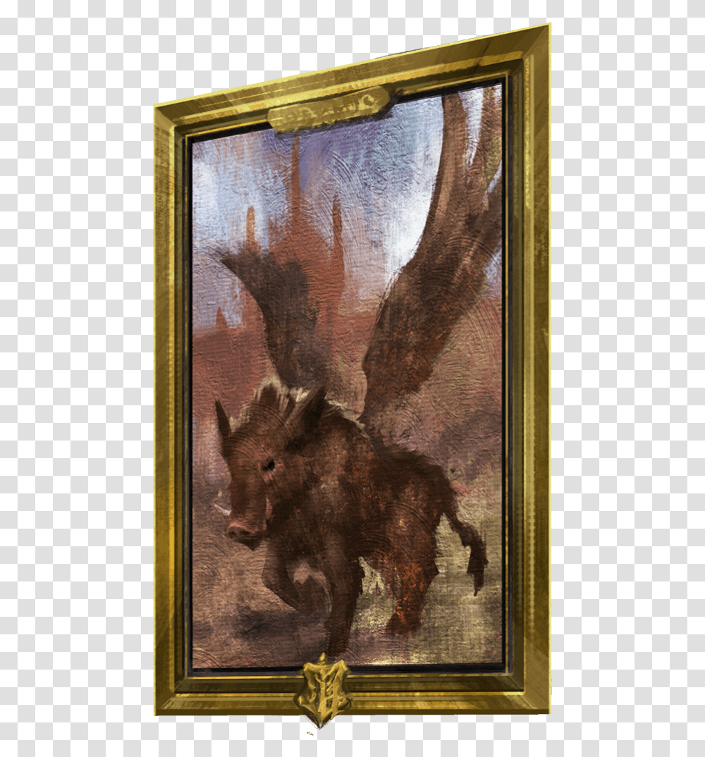 A Portrait Of A Winged Boar Wizards Unite Wild Boar, Painting, Bear, Wildlife Transparent Png