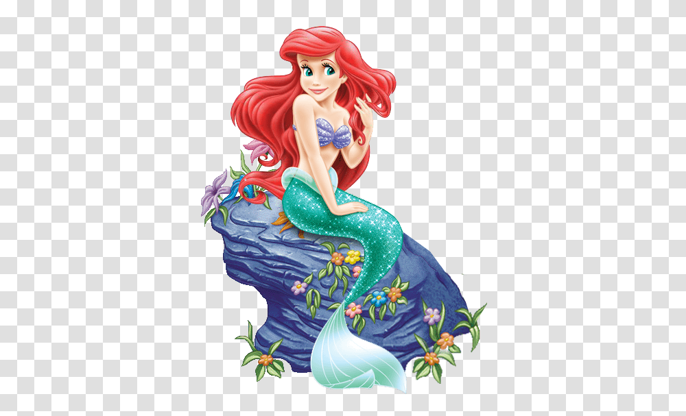 A Princess Disney Disney Ariel And Mermaid, Figurine, Doll, Toy Transparent Png