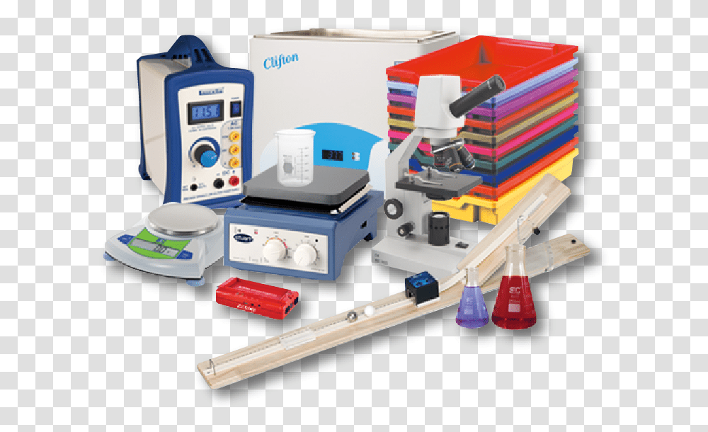 A Product Selection Of A Power Supply Balance Microscope Machine, Toy, Lab Transparent Png