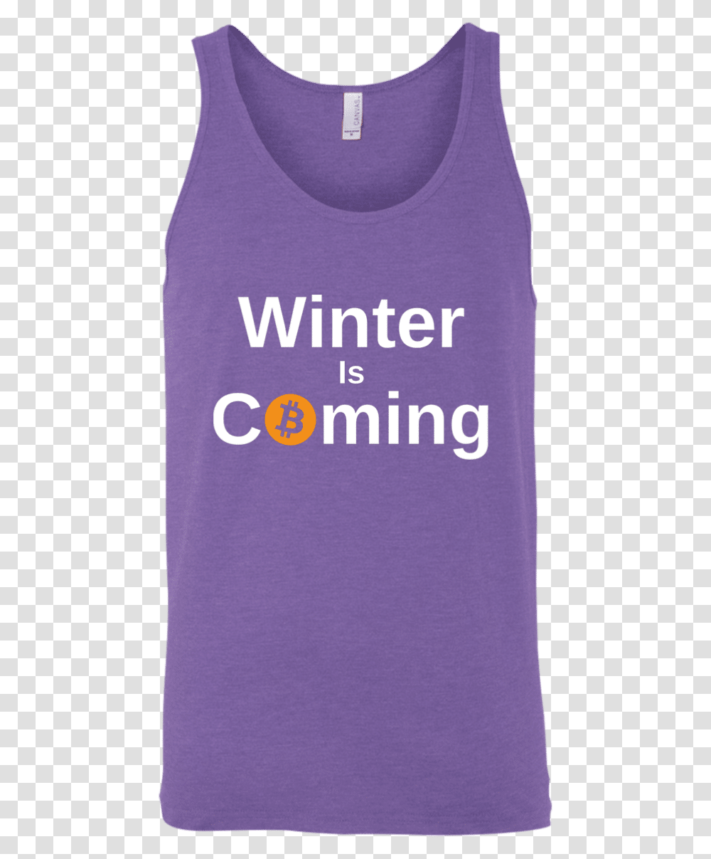 A Purple Bitcoin Winter Is Coming Active Tank, Book, Sleeve, Word Transparent Png