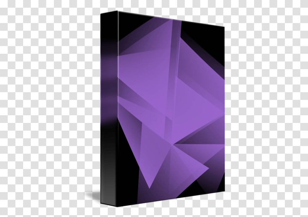 A Purple Frame Of Mind By Cj Moy Triangle, Graphics, Art, Crystal, Lighting Transparent Png