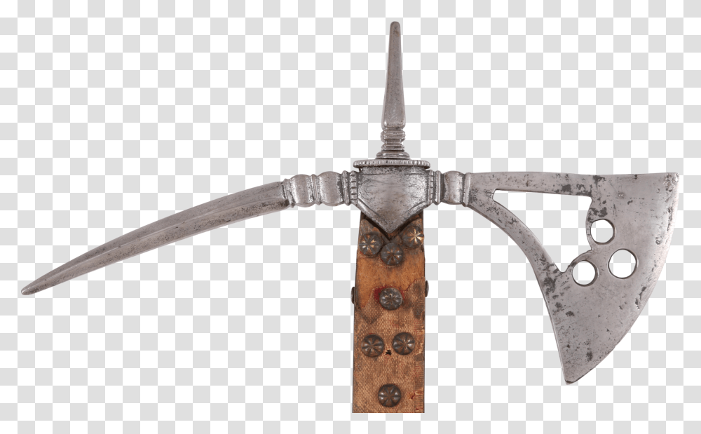 A Rare Italian Battle Axe C Antique Tool, Cross, Bronze, Weapon Transparent Png