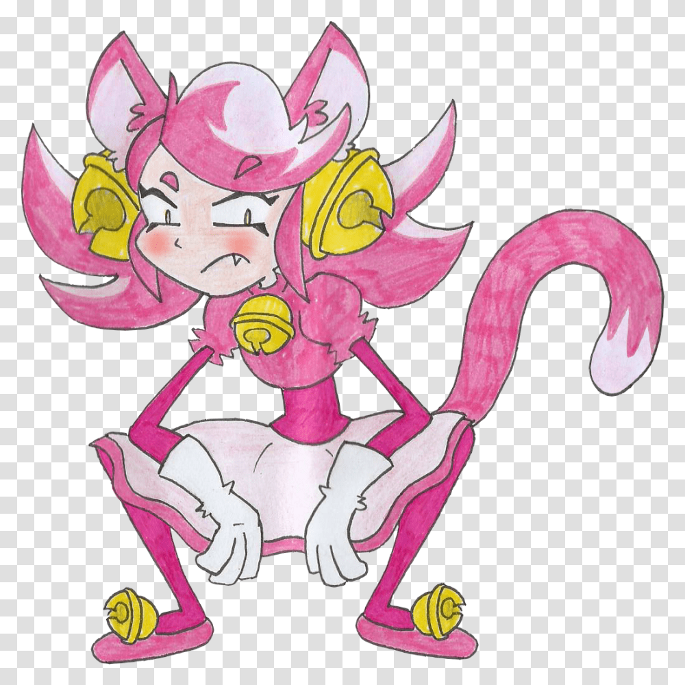 A Really Quick Drawing Of Mad Mew Mew From The Switch Cartoon, Doodle, Performer, Pattern Transparent Png