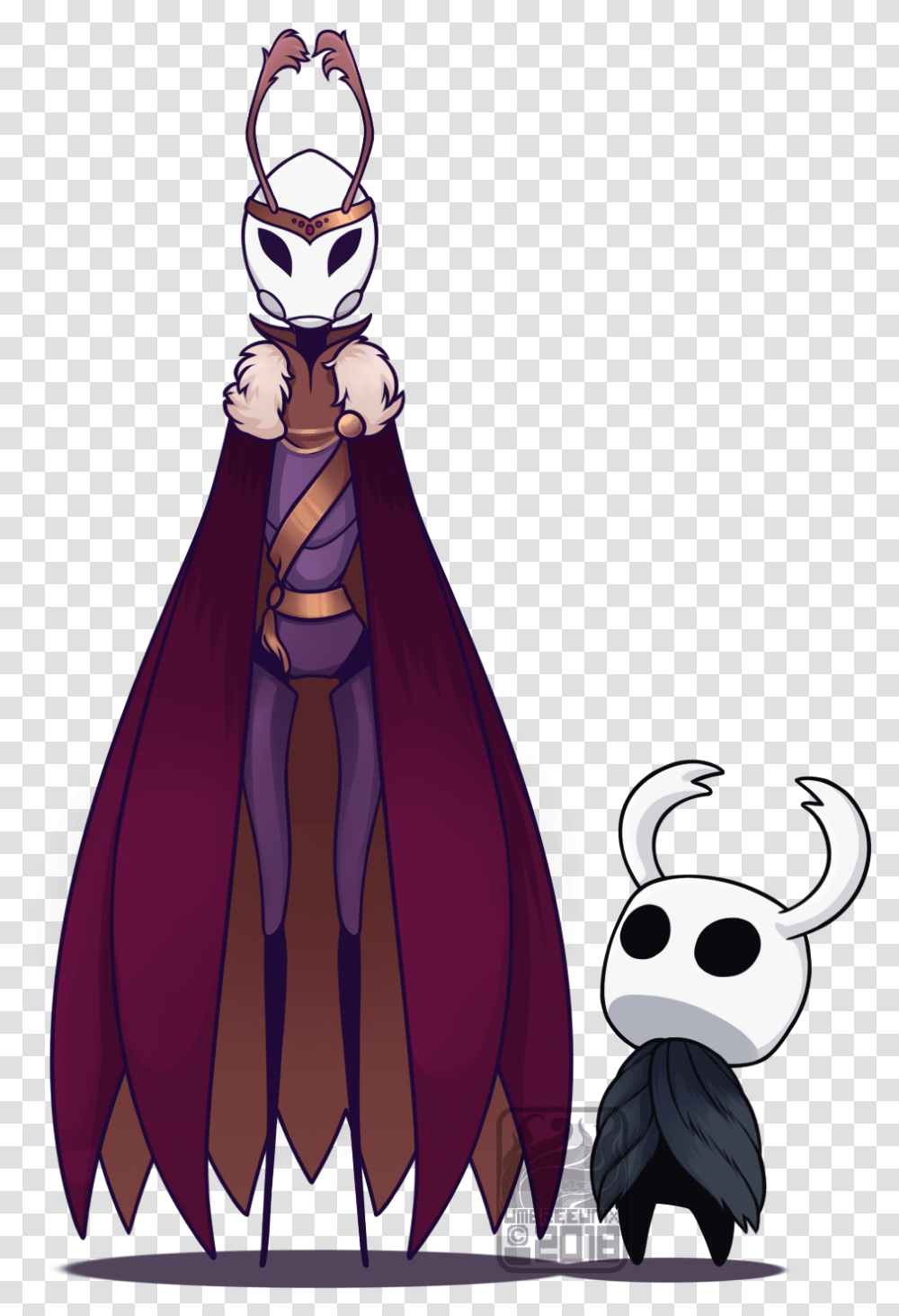 A Regal Vessel Hollow Knight Art Style, Apparel, Fashion, Cloak Transparent Png