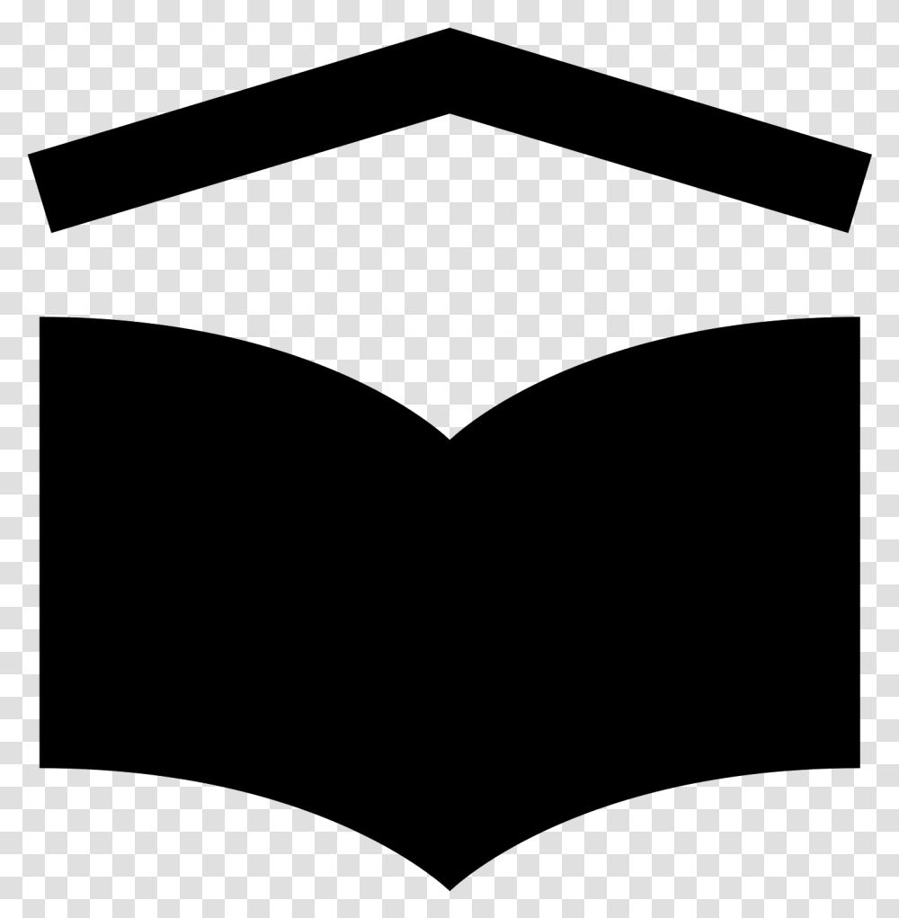 A School Symbol Is Shown With An Open Book And On Top, Gray, World Of Warcraft Transparent Png