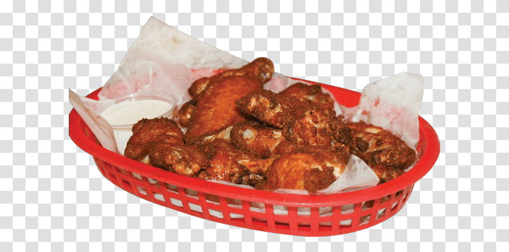 A Serving Of Boneless Buffalo Wings With A Side Of, Fried Chicken, Food, Animal, Bird Transparent Png