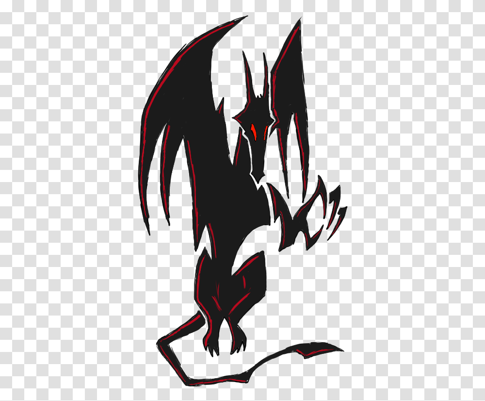 A Shadow Horror Sometimes Called Horror Dragons Are Illustration, Batman Logo Transparent Png