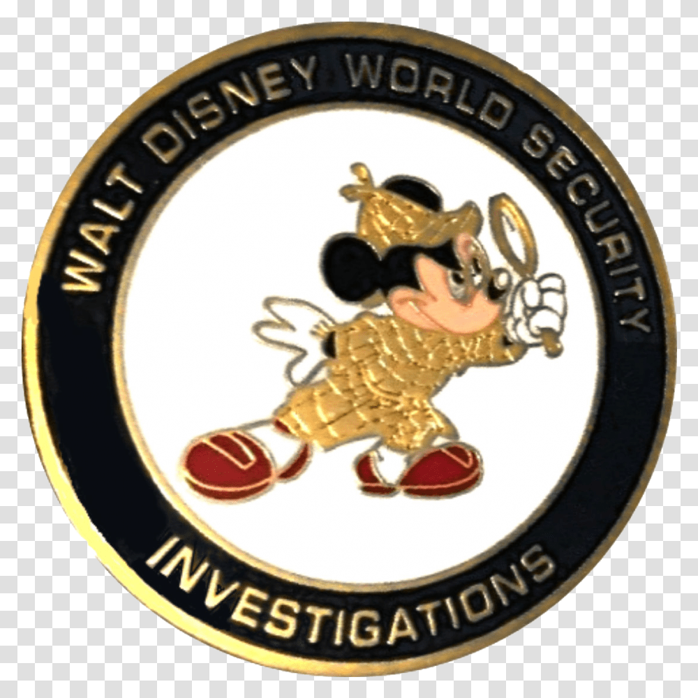 A Sherlockian Challenge Coin From Walt Disney World Emblem, Logo, Trademark, Badge Transparent Png