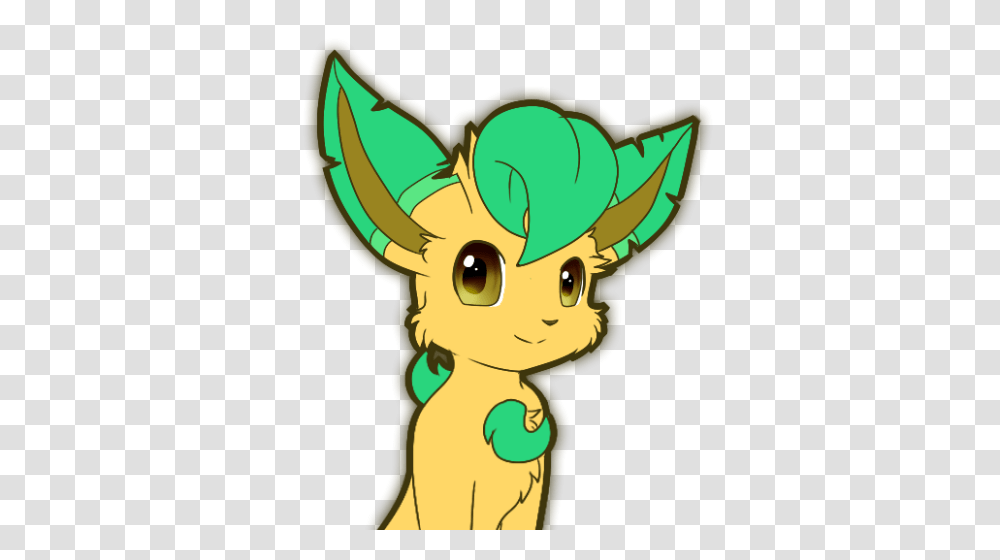 A Shiny Leafeon I Drew For An Art Trade, Animal, Costume, Face, Mammal Transparent Png