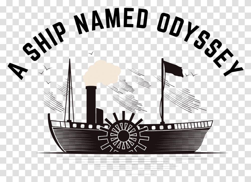 A Ship Named Odyssey Logo Illustration, Silhouette, Outdoors, Nature, Vehicle Transparent Png