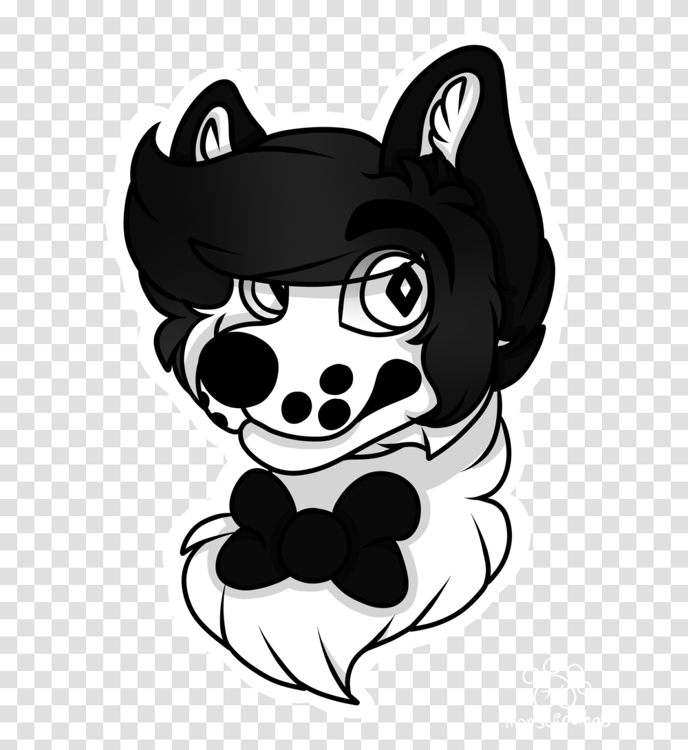 A Simple Black N White Wolf, Face, Stencil, Pirate Transparent Png