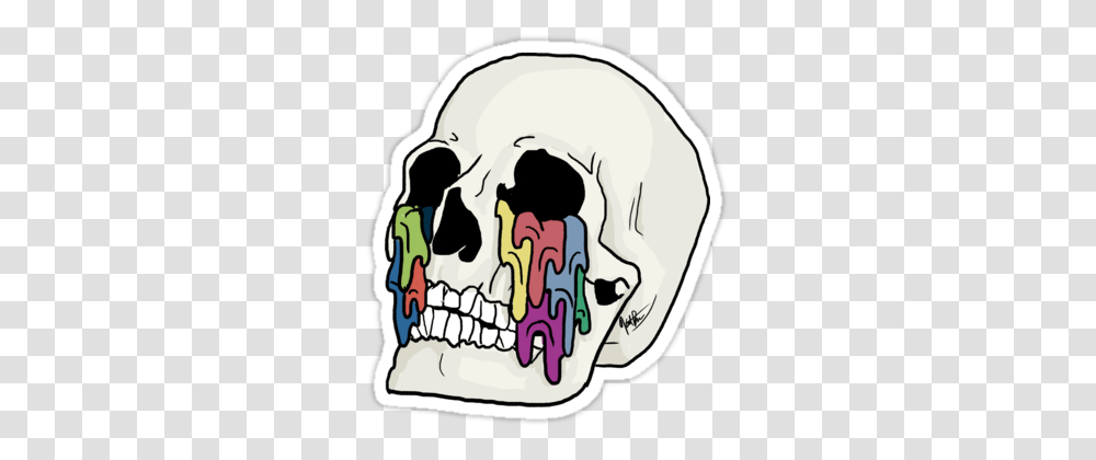 A Skull With The Drips Seen In The Self Titled Album, Drawing, Doodle, Outdoors Transparent Png