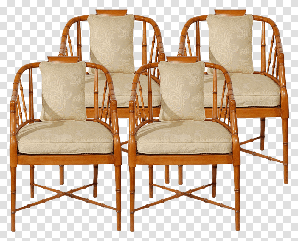 A Sleek Faux Bamboo Frame Takes Shape In The Classic Chiavari Chair, Furniture, Armchair, Cushion, Home Decor Transparent Png