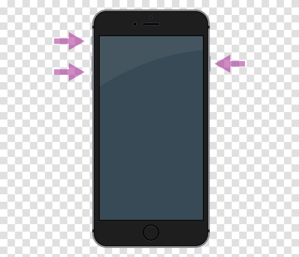 A Smarthphone With The Location Of Buttons And Plugs Iphone, Mobile Phone, Electronics, Number Transparent Png