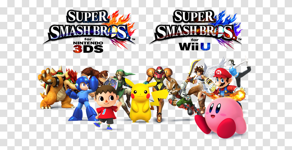 A Smashing Look Super Smash Bros For Wii U And Nintendo 3ds Logos, Super Mario, Helmet, Apparel Transparent Png