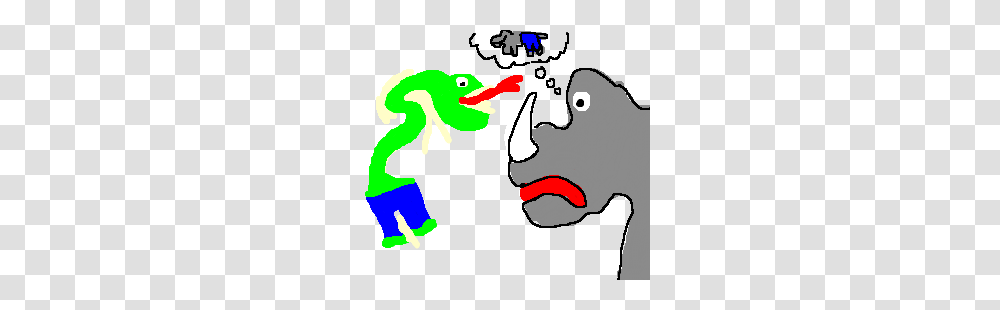 A Snake In Pants Sticking Tongue Out To Hippo Drawing, Person, Human, Animal, Amphibian Transparent Png