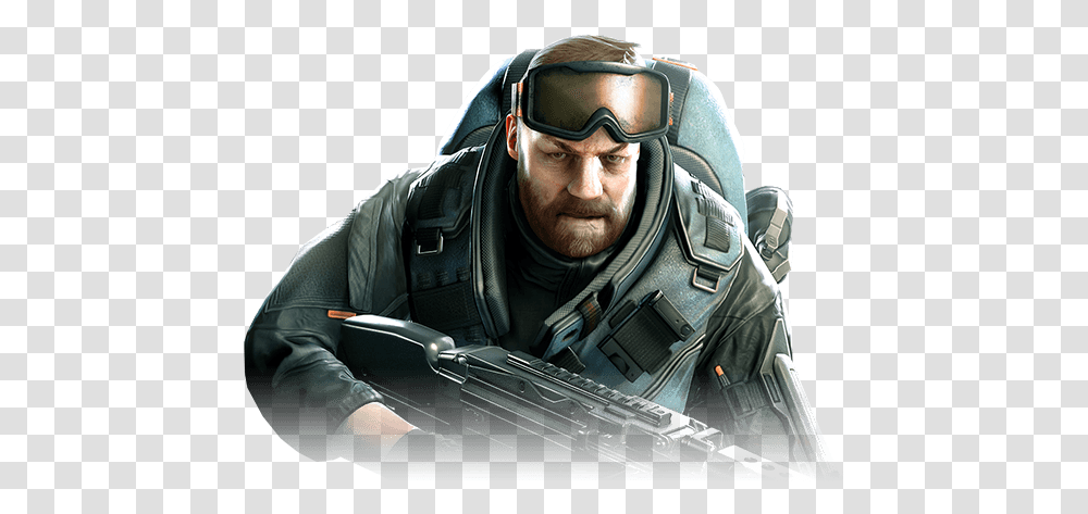 A Soldier 01 Fragger Dirty Bomb, Person, Goggles, Accessories, Face Transparent Png