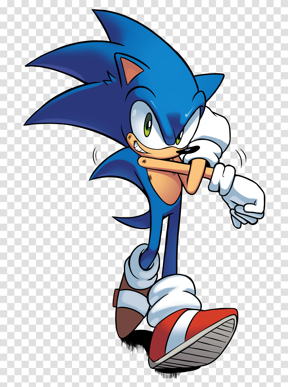A Sonic From Archie Sonic Online Archie Sonic, Manga, Comics, Book, Hand Transparent Png