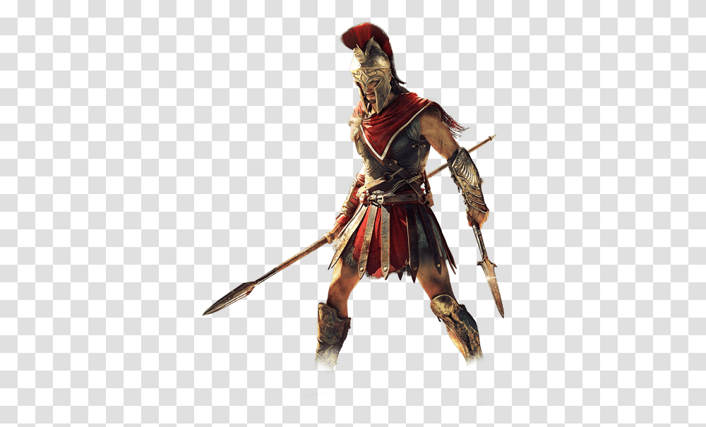 A Sparte Desire With Assassins Creed Odyssey, Person, Samurai, Bronze, Weapon Transparent Png