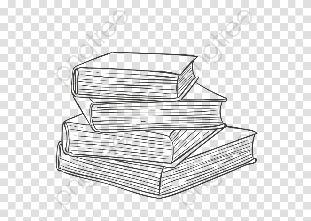 A Stack Of Books Sketch, Piano, Leisure Activities, Musical Instrument Transparent Png