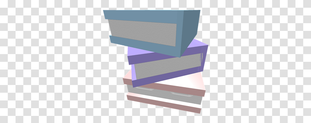 A Stack Of Pastel Books Roblox Horizontal, Box, Foam, Mailbox, Letterbox Transparent Png