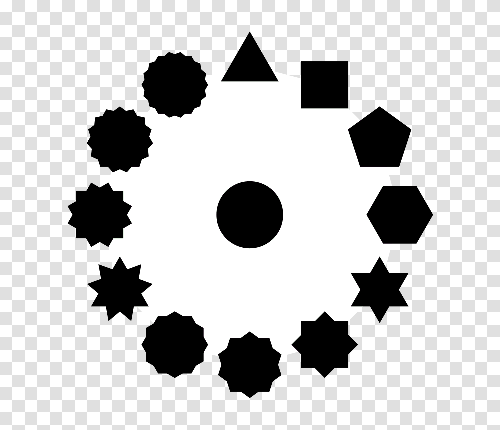 A Star And A Round Polygon Free Download Vector, Machine, Gear, Snowman, Winter Transparent Png