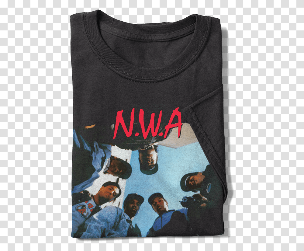 A Straight Outta Compton T Shirt Nwa Straight Outta Compton Vinyl, Apparel, Person, Sleeve Transparent Png