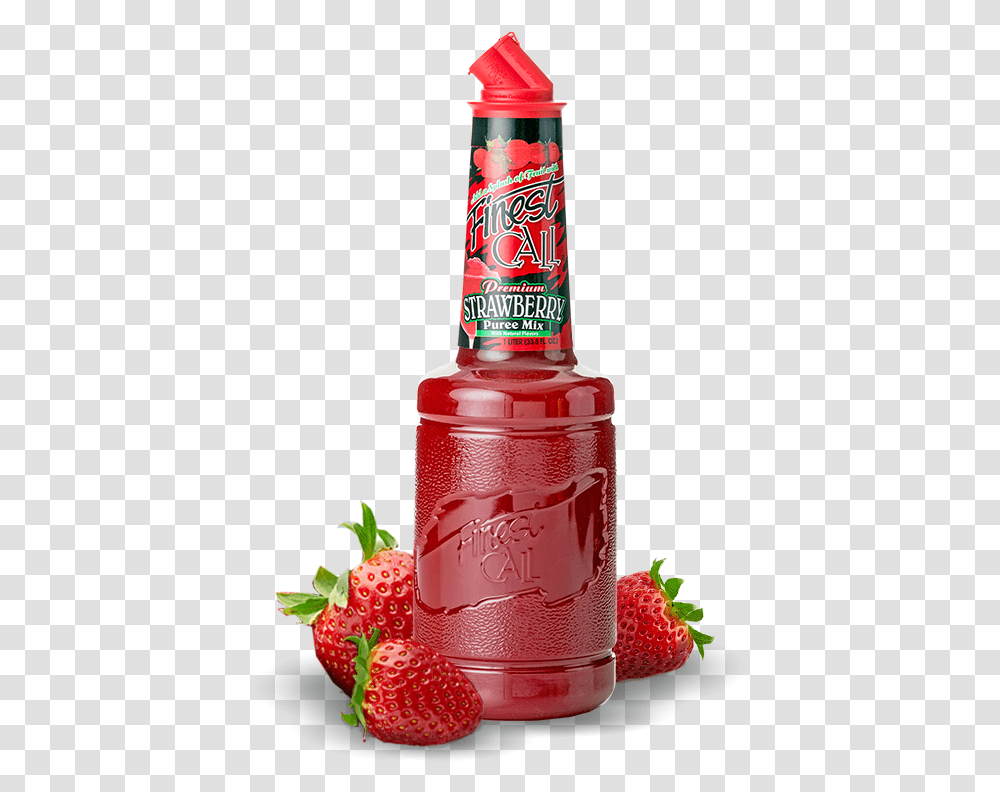 A Strawberry Puree Mix For Your Mixed Drinks That Require Finest Call Raspberry Puree, Fruit, Plant, Food, Ketchup Transparent Png