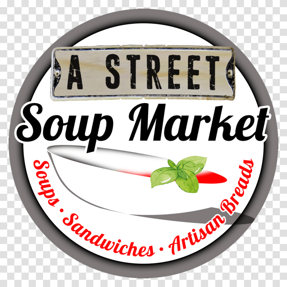 A Street Soup Market, Label, Sticker Transparent Png