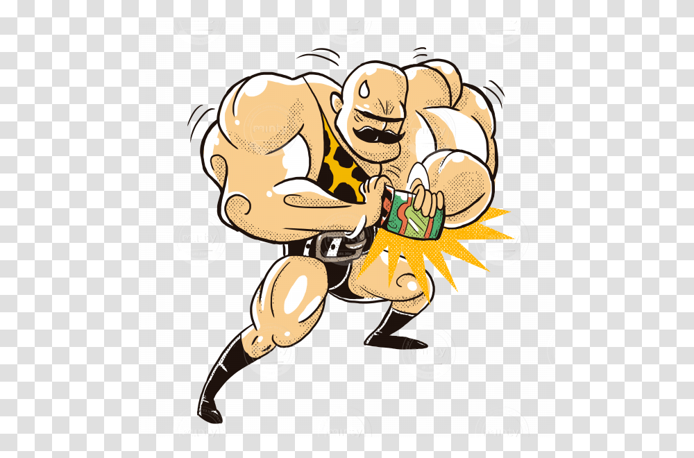 A Strong And Muscled Man Trying To Open A Pickles Pot, Person, Advertisement, Poster, Plant Transparent Png