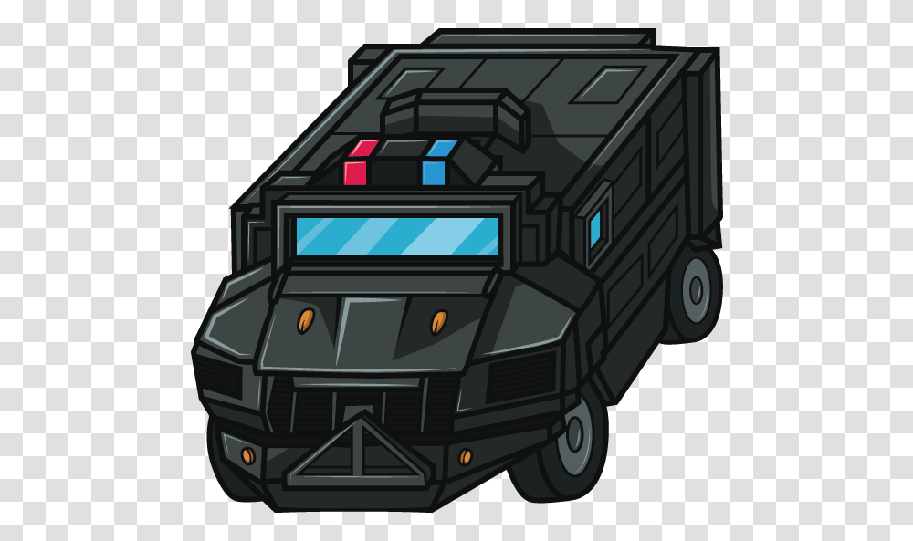 A Swat Team Truck Vector Done For A Client S App Game Trailer Truck, Vehicle, Transportation, Van, Car Transparent Png