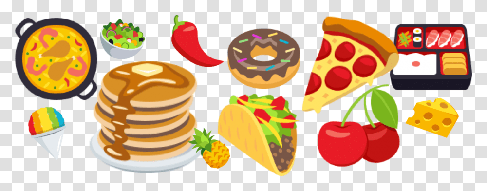 A Tasty Look At Food Emoji, Sweets, Confectionery, Bread, Birthday Cake Transparent Png