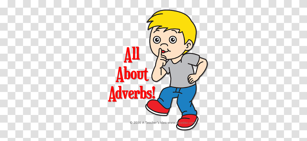 A Teachers Idea All About Adverbs, Poster, Advertisement, Female, Girl Transparent Png