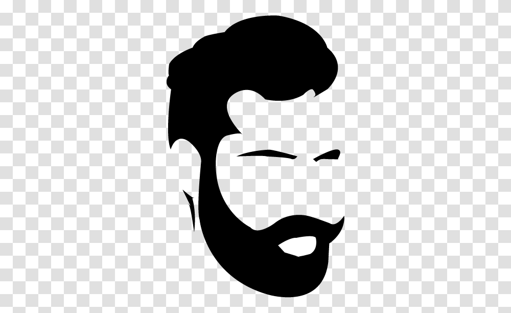 A Third Dapper Gent Complete With Beard For Razors Barbers, Stencil, Mask Transparent Png