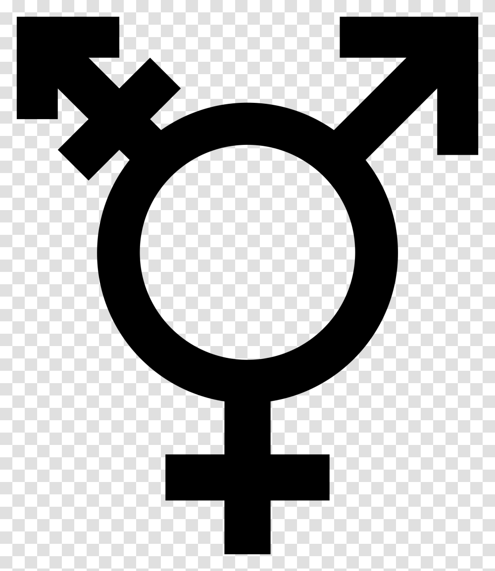 A Transgender Symbol Black And White, Gray, World Of Warcraft Transparent Png